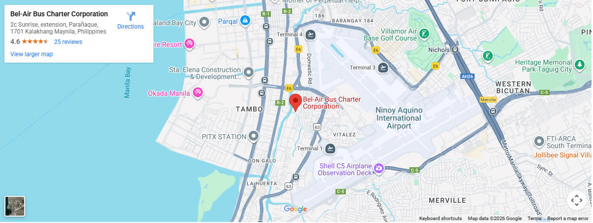 Bel Air Bus Charter Address