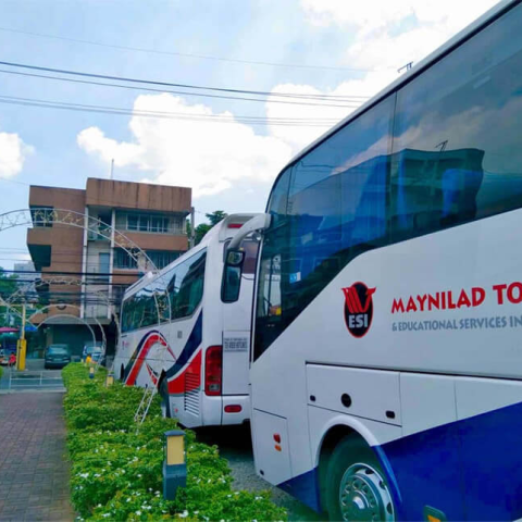 Tourist bus rental service