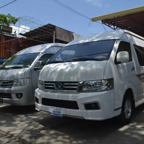 Van transportation for rent